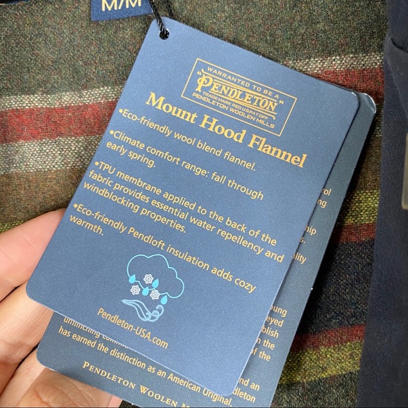 Pendleton Blue Mount Hood Men Flannel - Picture 3 of 7